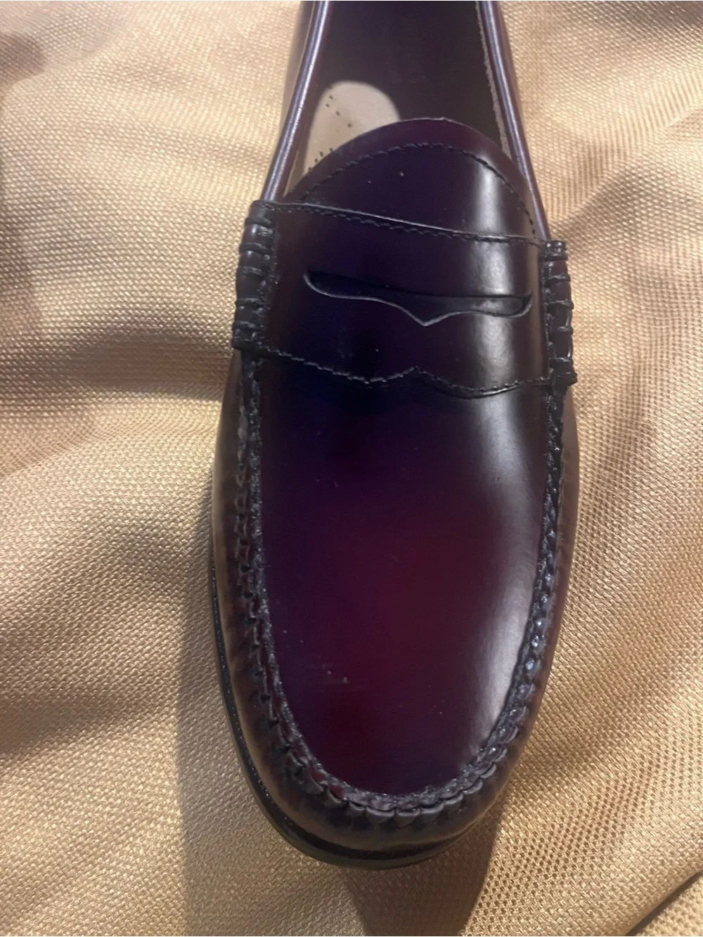 Women’s Burgundy Penny Loafers